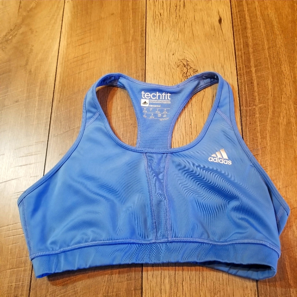 Adidas sports bra color blue